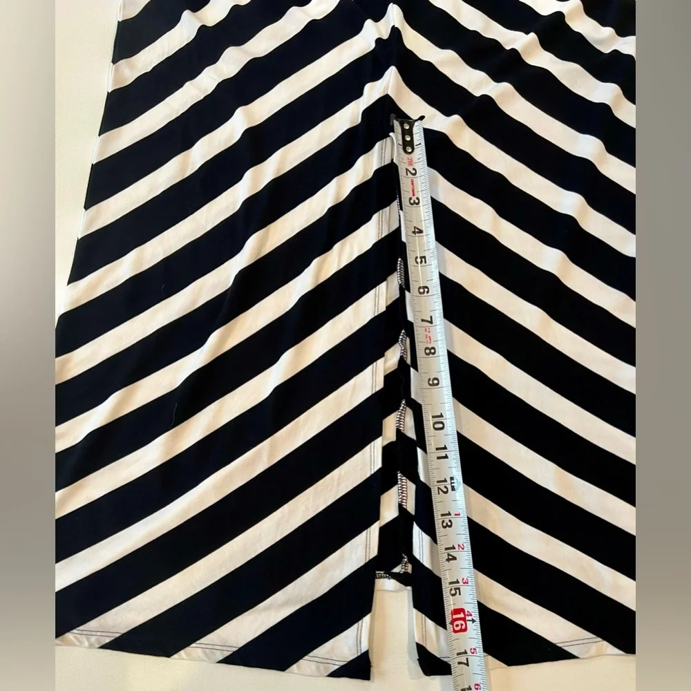 White House Black Market Striped Maxi Dress XXS Stretchy - Picture 4 of 11
